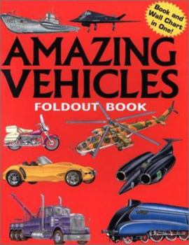 Hardcover Fold Out Amazing Vehicles Book