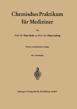 Paperback Chemisches Praktikum Für Mediziner [German] Book