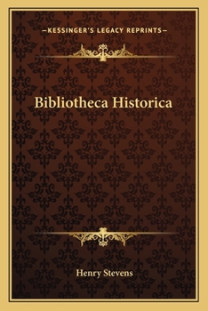Paperback Bibliotheca Historica Book