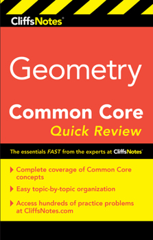Paperback Cliffsnotes Geometry Common Core Quick Review Book