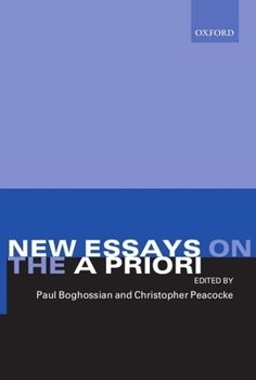 Paperback New Essays on the a Priori Book