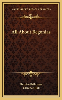 Hardcover All About Begonias Book