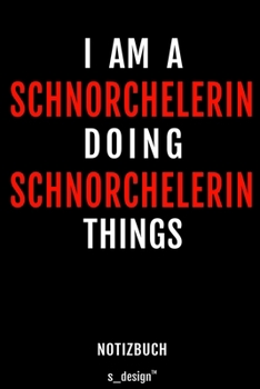 Notizbuch für Schnorchelerin: Originelle Geschenk-Idee [120 Seiten gepunktet Punkte-Raster blanko Papier] (German Edition)