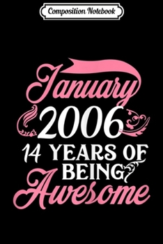 Paperback Composition Notebook: Womens Made in JANUARY 1970 Birthday 50 Years of Being Awesome Journal/Notebook Blank Lined Ruled 6x9 100 Pages Book