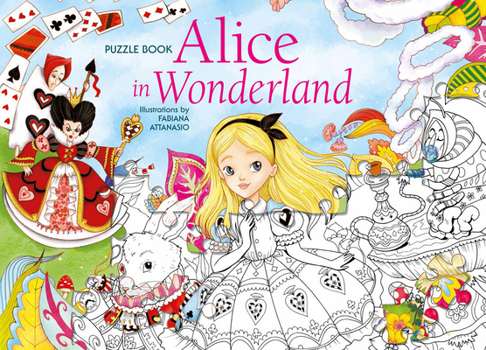 Hardcover Alice in Wonderland Puzzle Book