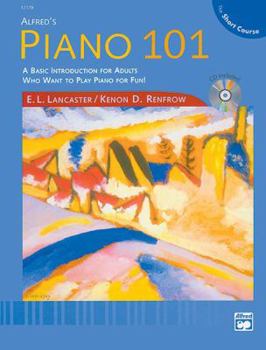 Paperback Alfred's Piano 101 The Short Course Lesson, Bk 1: Book & CD Book