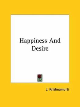 Paperback Happiness And Desire Book