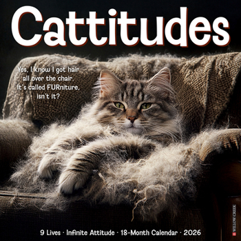Calendar Cattitudes 2026 Wall Calendar Book