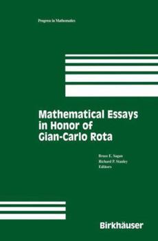 Hardcover Mathematical Essays in Honor of Gian-Carlo Rota Book