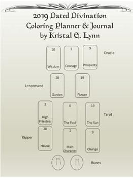 Paperback 2019 Dated Divination Coloring Planner & Journal (Perfect Bound) Book