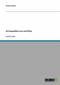 Paperback EU Competition Law and Policy Book