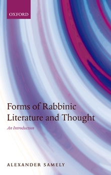 Hardcover Forms of Rabbinic Literature and Thought: An Introduction Book