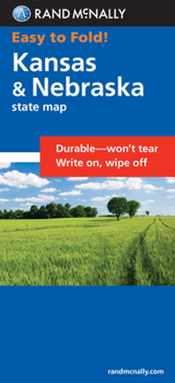 Paperback Rand McNally Easy to Fold: Kansas, Nebraska (Laminated Fold Map) Book