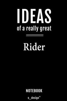 Notebook for Riders / Rider: awesome handy Note Book [120 blank lined ruled pages]