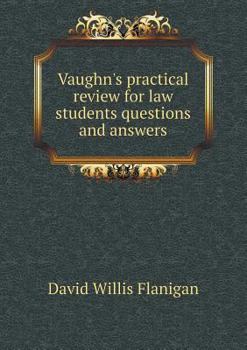 Paperback Vaughn's practical review for law students questions and answers Book