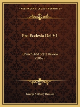 Pro Ecclesia Dei V1: Church And State Review