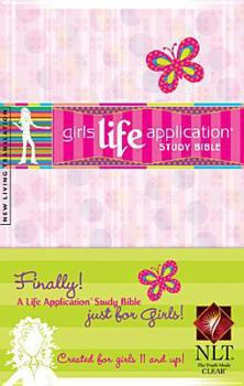 Paperback Kid's Life Application Bible for Girls-Nlt Book