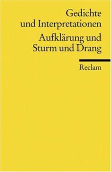 Paperback Gedichte und Interpretationen 2. Aufklärung und Sturm und Drang. [German] Book