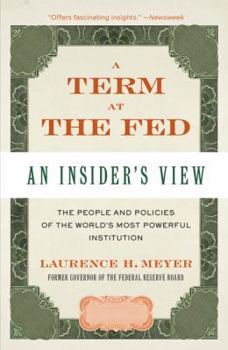 Paperback A Term at the Fed: An Insider's View Book