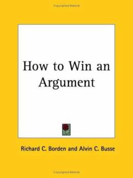 Paperback How to Win an Argument 1926 Book