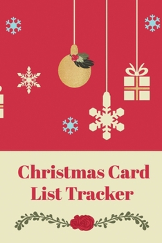 Christmas Card List Tracker: 6 Year Email & Mailing Address Logbook For The Holidays with A-Z Tabs