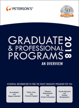 Hardcover Graduate & Professional Programs: An Overview 2018 Book