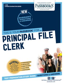 Paperback Principal File Clerk (C-659): Passbooks Study Guide Volume 659 Book