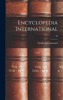 Hardcover Encyclopedia International; 20 Book