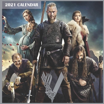 Paperback V 2021 Calendar: Vikings 2021 Wall Calendar 8.5x8.5 Wall Calendar 16 Months Book
