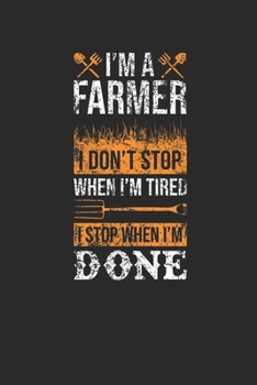 Paperback I'm A Farmer: Blank Lined Notebook (6" x 9" - 120 pages) Farmers Notebook for Daily Journal, Diary, and Gift Book