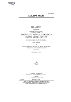 Paperback Gasoline prices Book