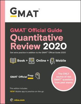 Paperback GMAT Official Guide 2020 Quantitative Review: Book + Online Question Bank Book
