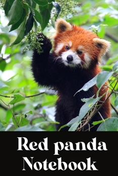 Paperback Red panda notebook: wonderful Blank Lined Gift notebook For Red panda lovers it will be the Gift Idea for Red panda Lover Book