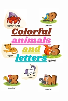 Paperback Colorful animals and letters Book