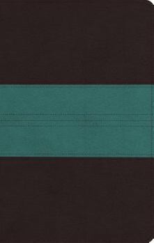 Paperback ESV Large Print Personal Size Bible (Trutone, Dark Brown/Teal, Trail Design) [Large Print] Book