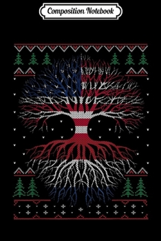 Composition Notebook: Dutch Roots American Grown Flag Ugly Christmas  Journal/Notebook Blank Lined Ruled 6x9 100 Pages