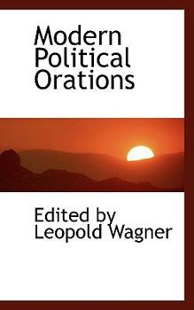 Hardcover Modern Political Orations Book