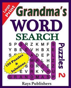 Paperback Grandma's Word Search Puzzles 2 [Large Print] Book