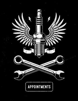 Paperback Appointment Book 2020: Mechanic appointment book 2020. Month to Month Calendar + Daily / Hourly appointments w/ 15 min slots Book