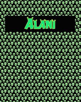 Paperback 120 Page Handwriting Practice Book with Green Alien Cover Alani: Primary Grades Handwriting Book