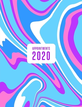 Appointment Book 2020: Nail Salon, Technician, Spa, Hair stylist, Beautician appointment book 2020. Month to Month Calendar + Daily / Hourly appointments w/ 15 min slots