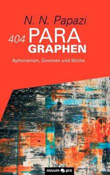 Paperback 404 Paragraphen: Aphorismen, Gnomen und Stiche [German] Book