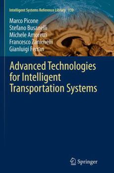 Paperback Advanced Technologies for Intelligent Transportation Systems Book