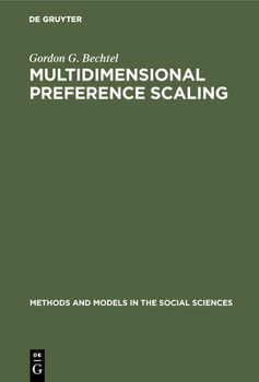 Hardcover Multidimensional Preference Scaling Book