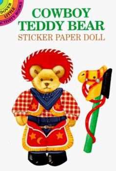 Paperback Cowboy Teddy Bear Sticker Paper Doll Book