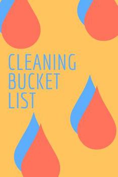Paperback Cleaning Bucket List: Novelty Bucket List Themed Notebook Book