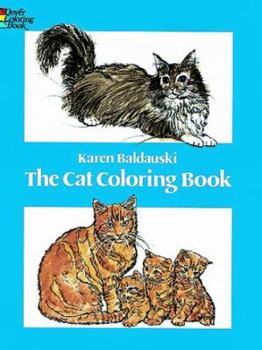 Paperback The Cat Coloring Book