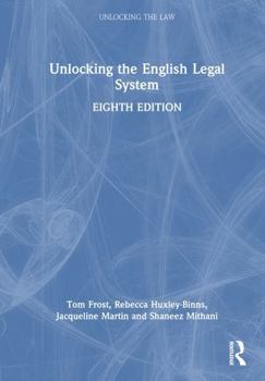 Hardcover Unlocking the English Legal System Book