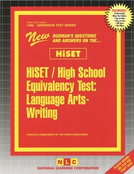 Spiral-bound Hiset / High School Equivalency Test, Language Arts-Writing Book