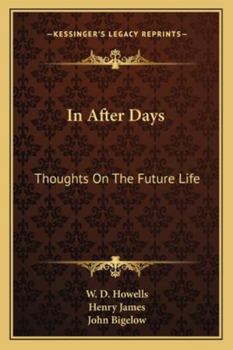 Paperback In After Days: Thoughts On The Future Life Book